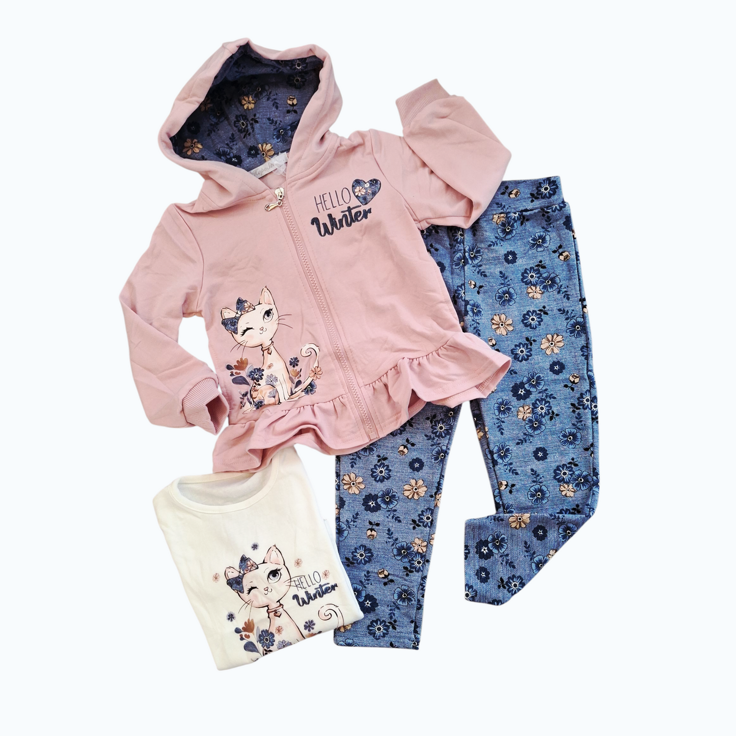 Completo 3 pezzi Bimba Gattina