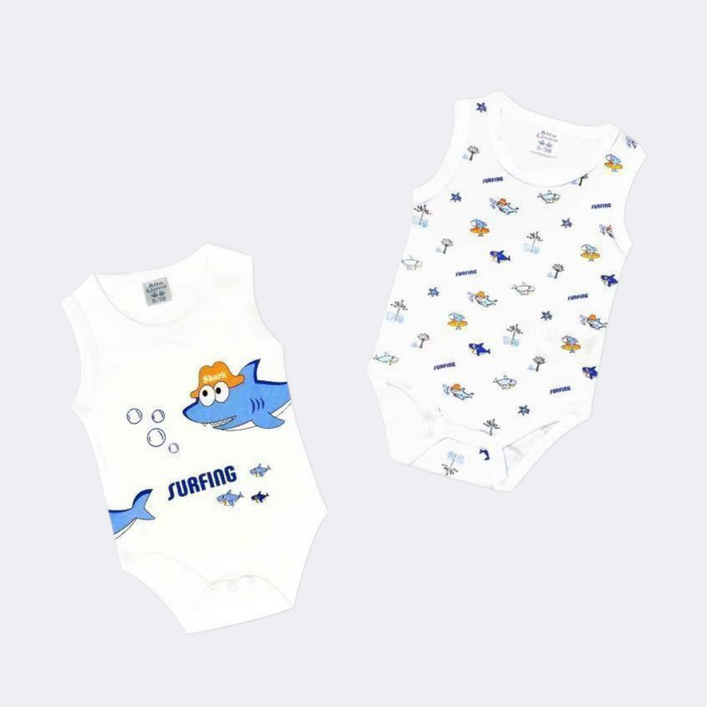 Coppia di Body Neonato Confezione da 2 body