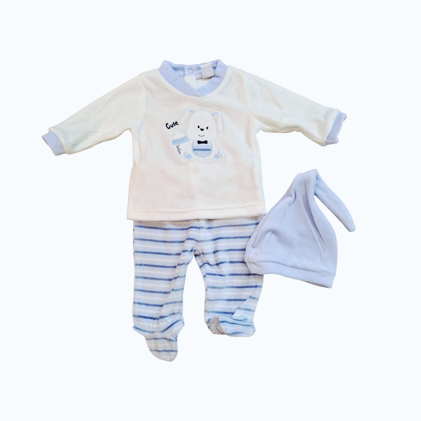 Completo Neonato Ciniglia a due pezzi