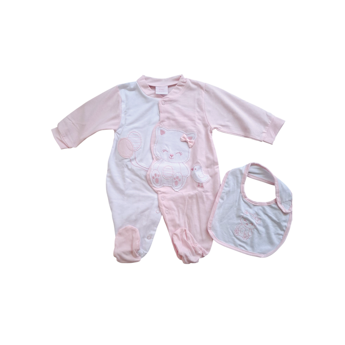 Tutina Cotone Neonata Gattino