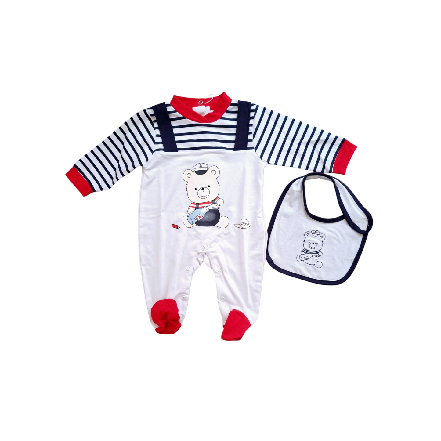 Tutina Cotone Neonato Orsetto