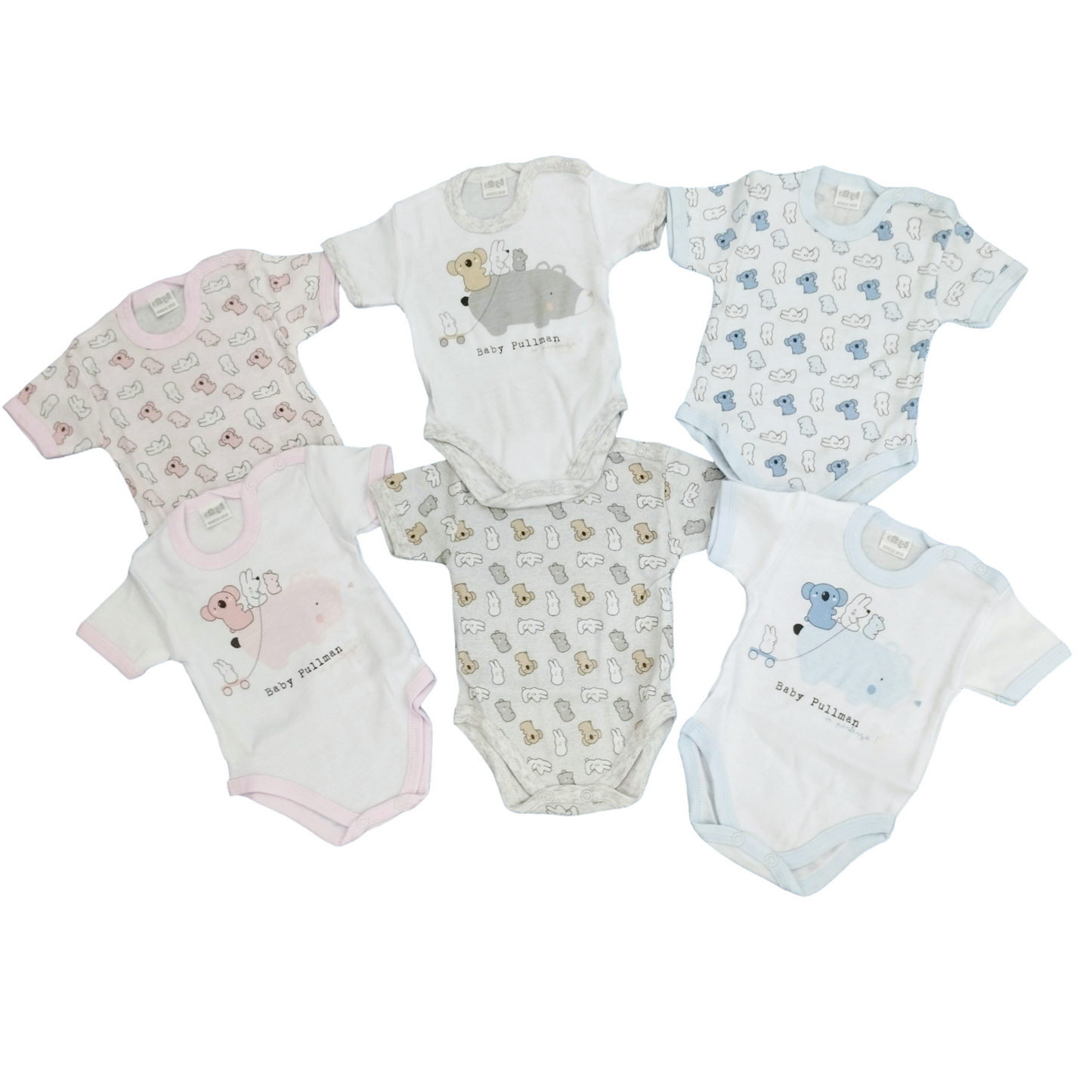 Body cotone mezza manica confezione da 2 body