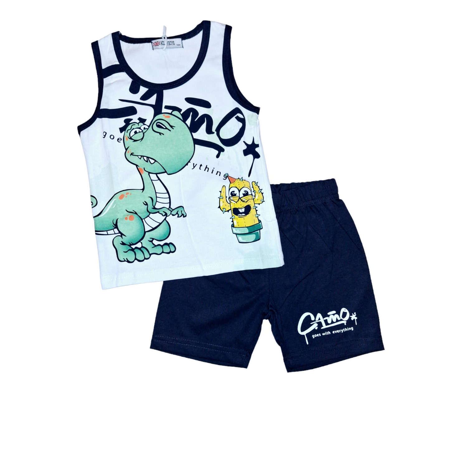 Completo Baby a Canottiera T-Rex