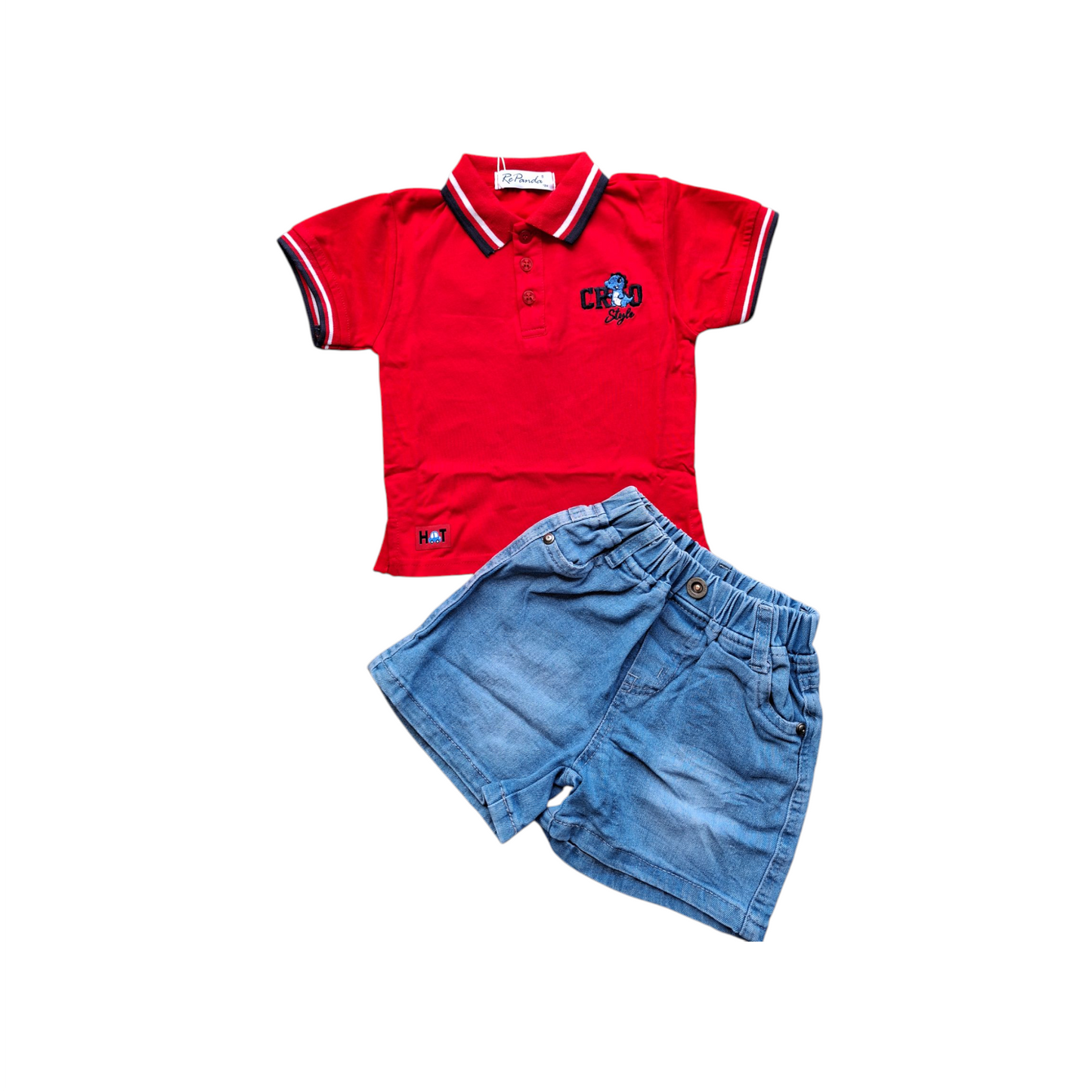 Completo Baby Polo e Jeans