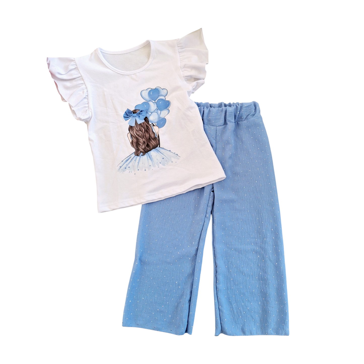 Completo Bimba Pantaloni con Strass
