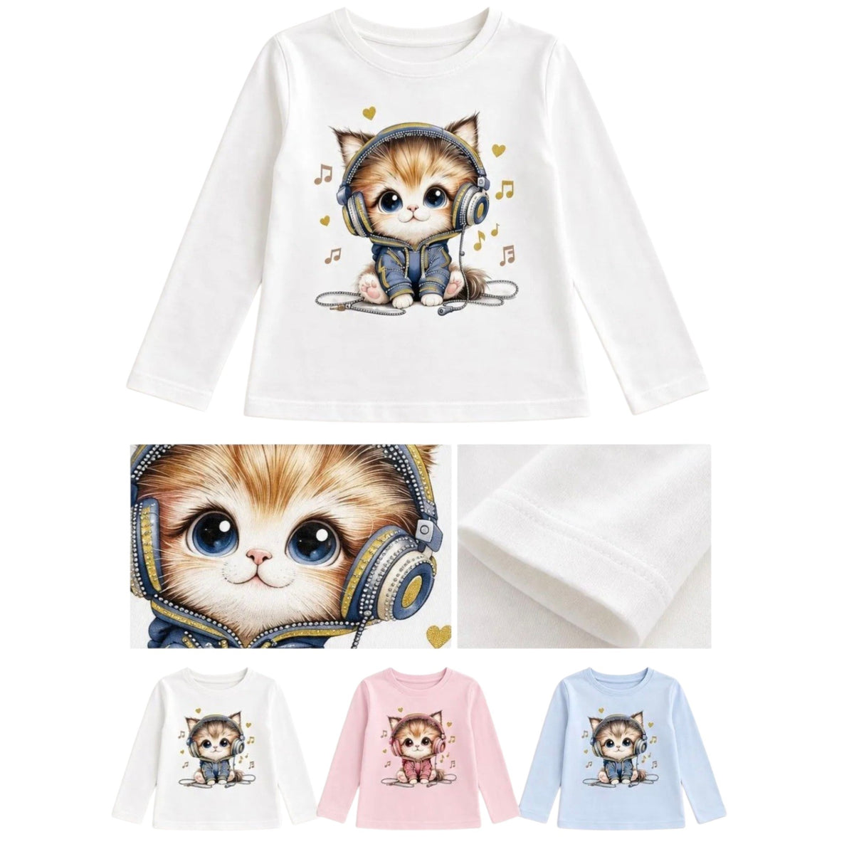Maglietta Bimba Kitten