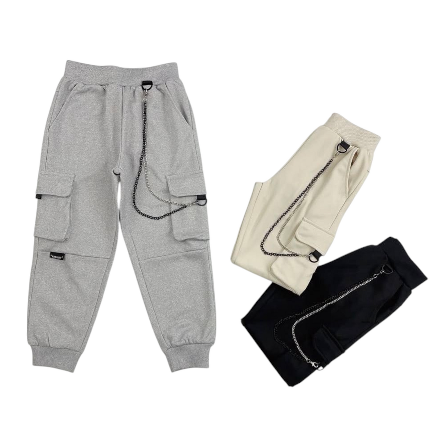 Pantalone Tuta Cargo Bimbo