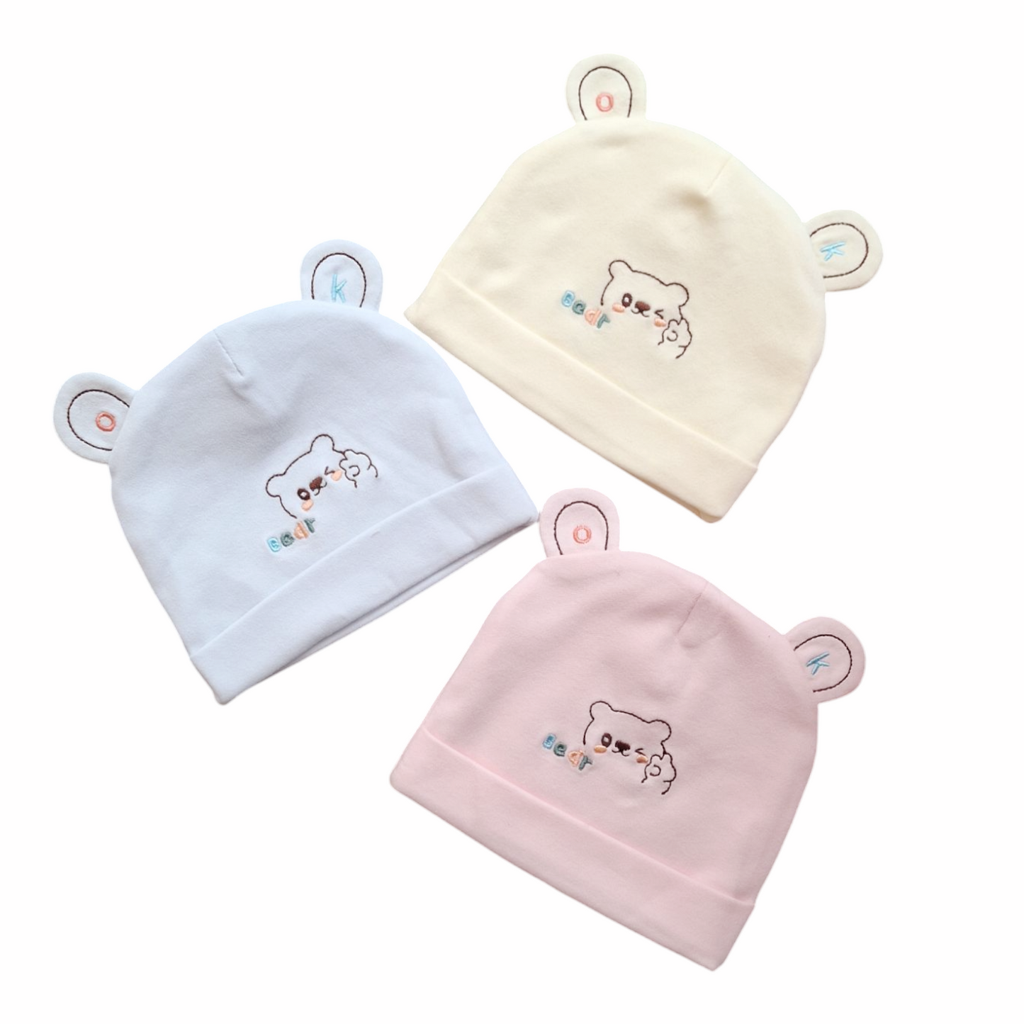 Cuffia Neonato Orsetto