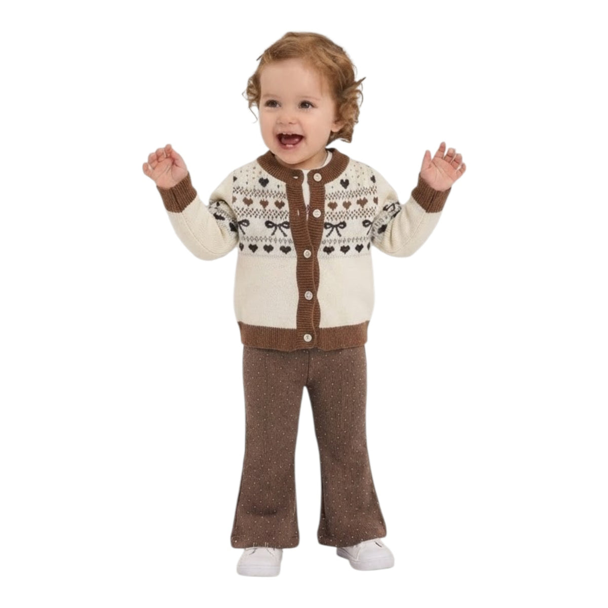 Completo Neonata con Pantalone in Velluto