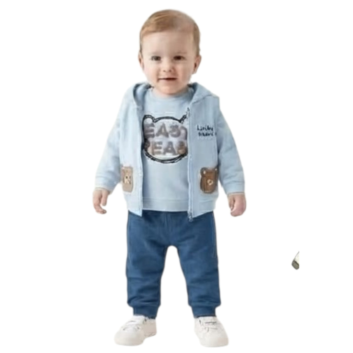 Completo Neonato Bear con Gilet