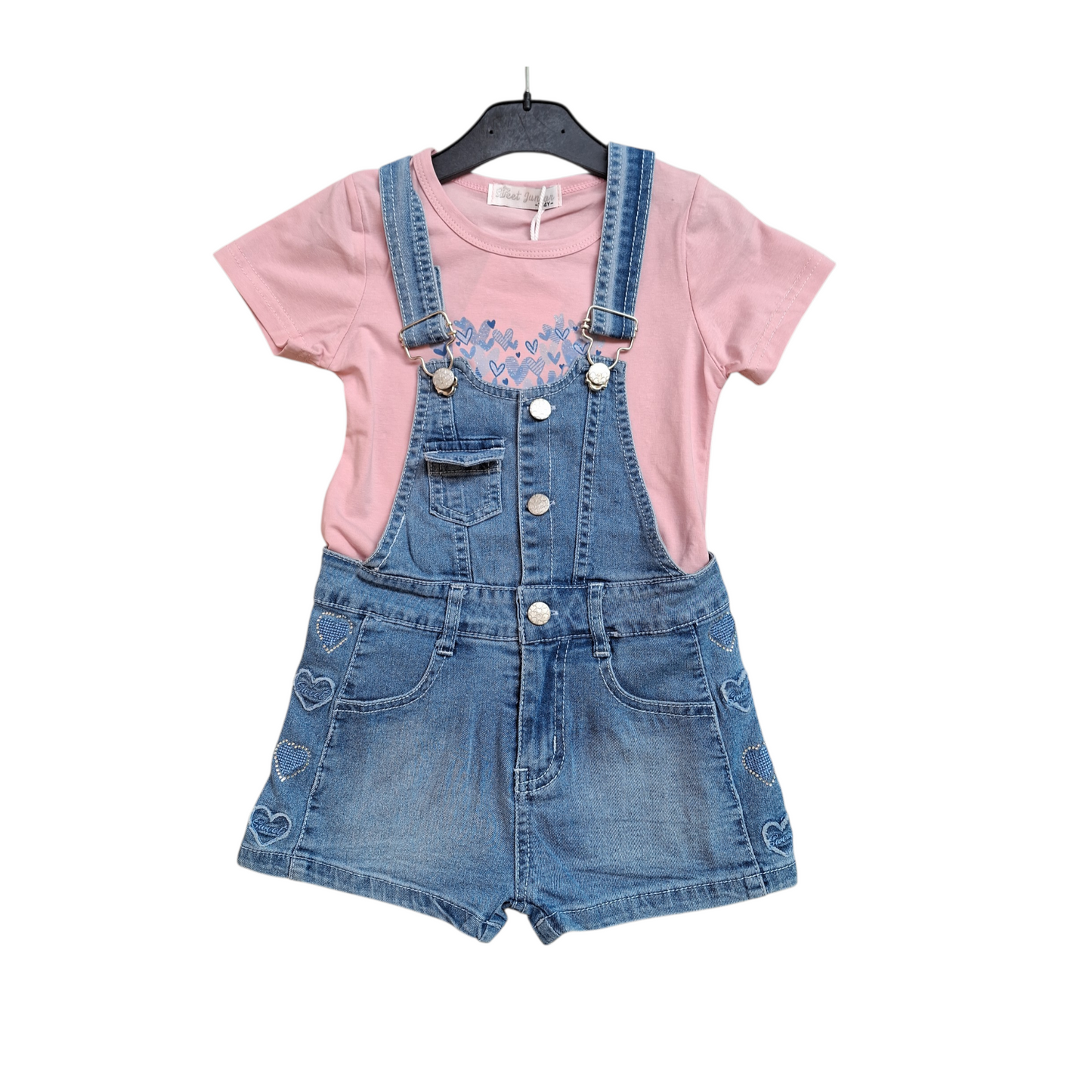 Completo Bimba Salopette+T-shirt