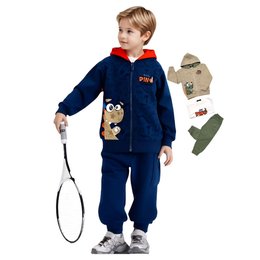 Completo Bimbo 3 pezzi Dinosauro