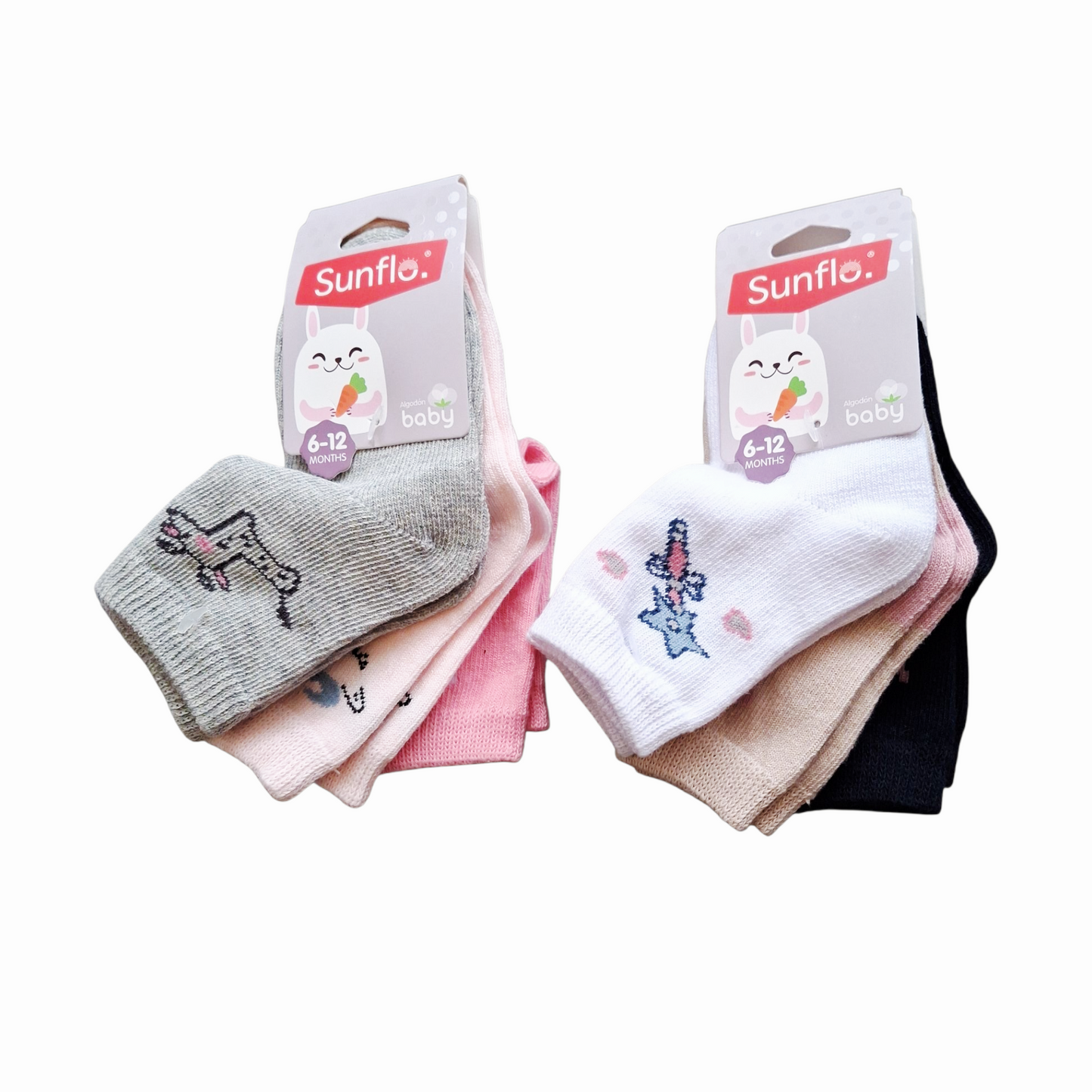 Calza Corta Baby Bimba - Confezione d 3 paia