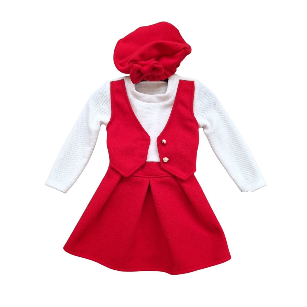 Abito Bimba Gilet con Basco