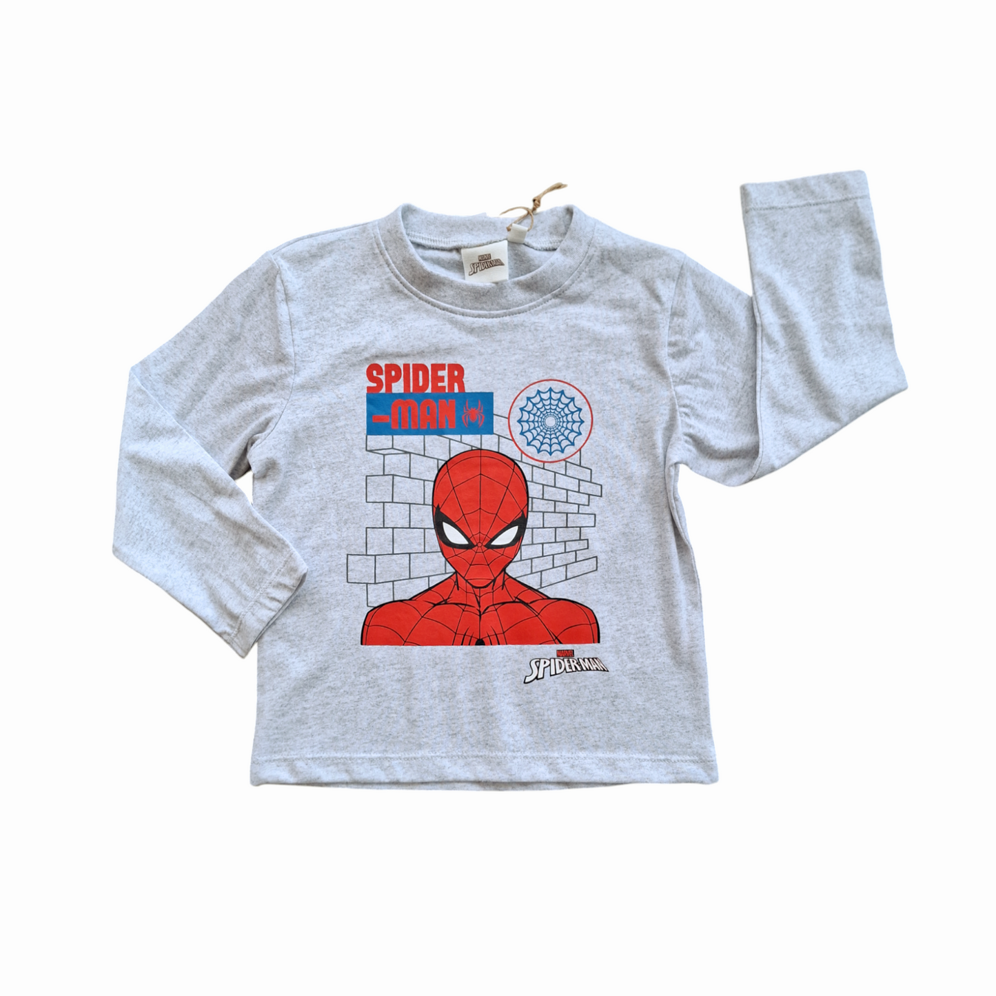 Maglietta Caldo Cotone Spiderman