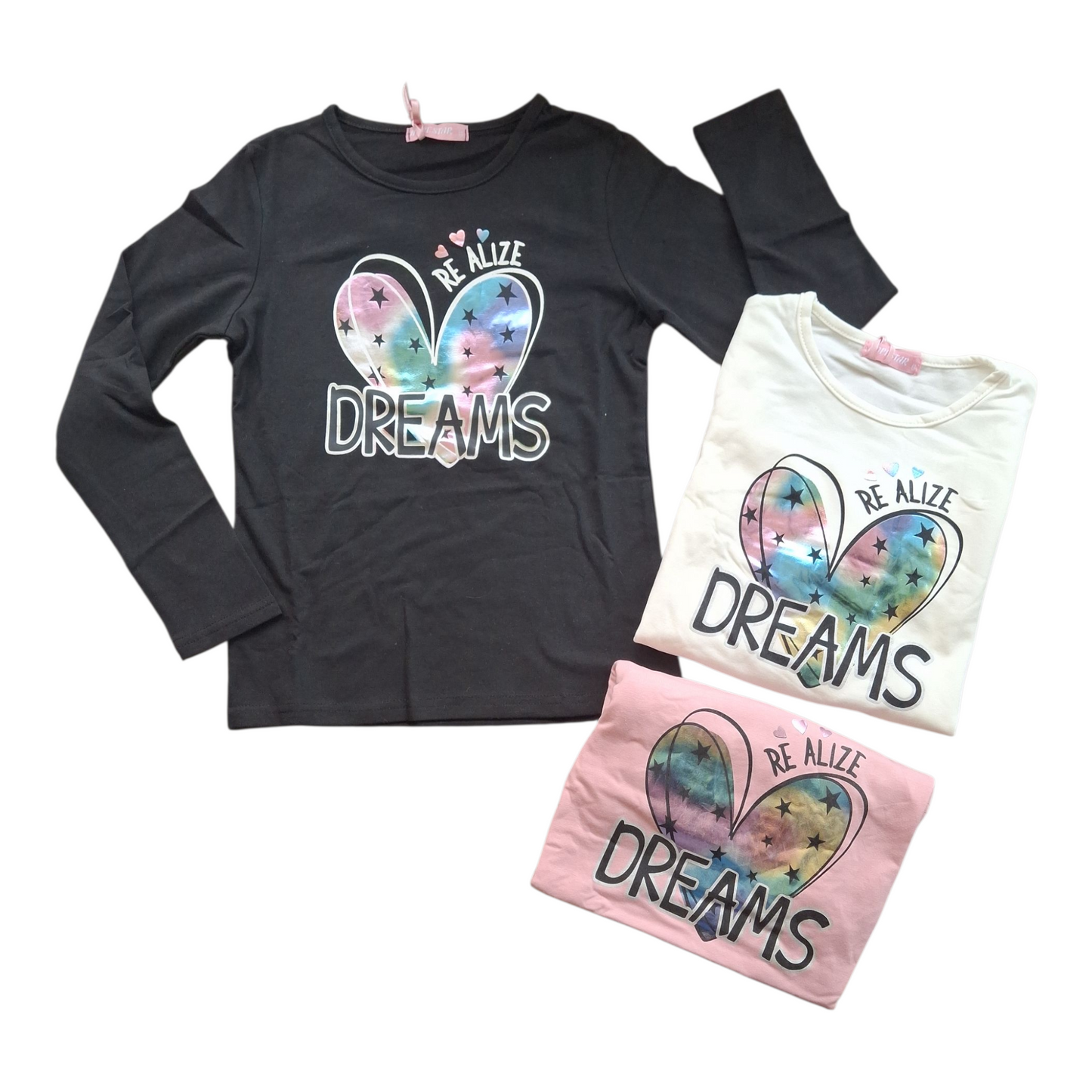 T/shirt Ragazza Cuore Lurex