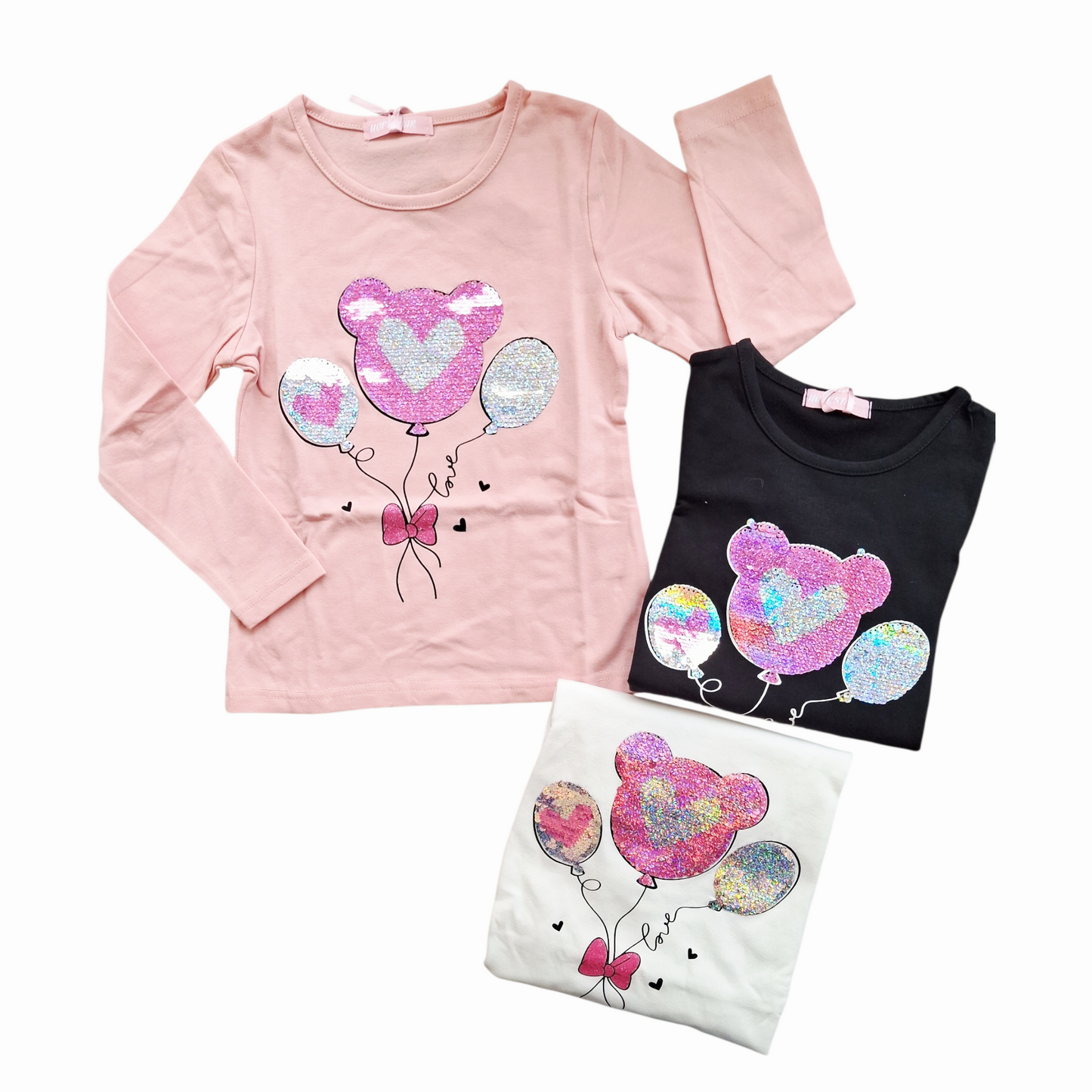 T/shirt Bimba Cuori Girabrilla