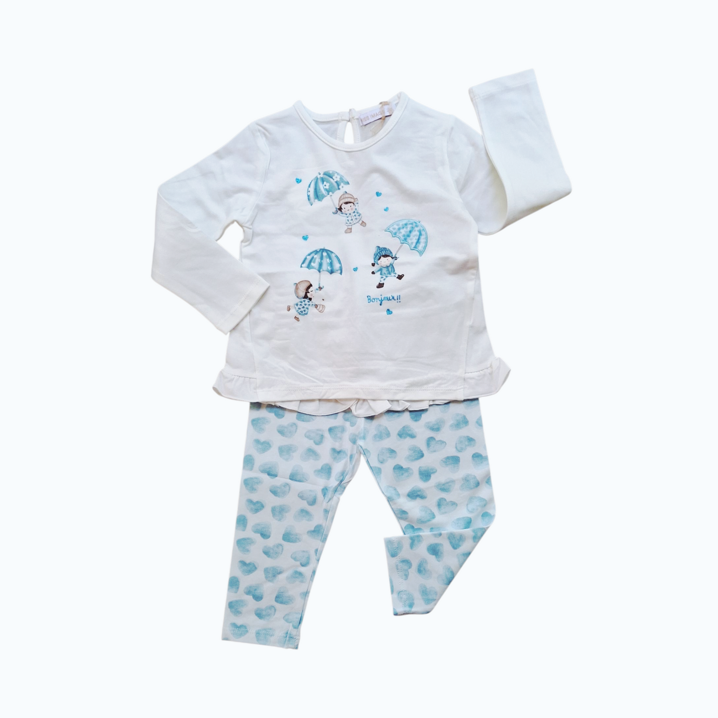 Completo Baby Bimba Cuoricini