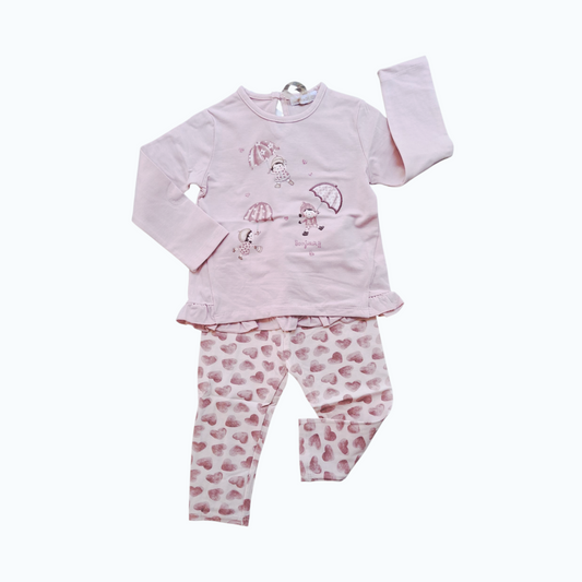 Completo Baby Bimba Cuoricini