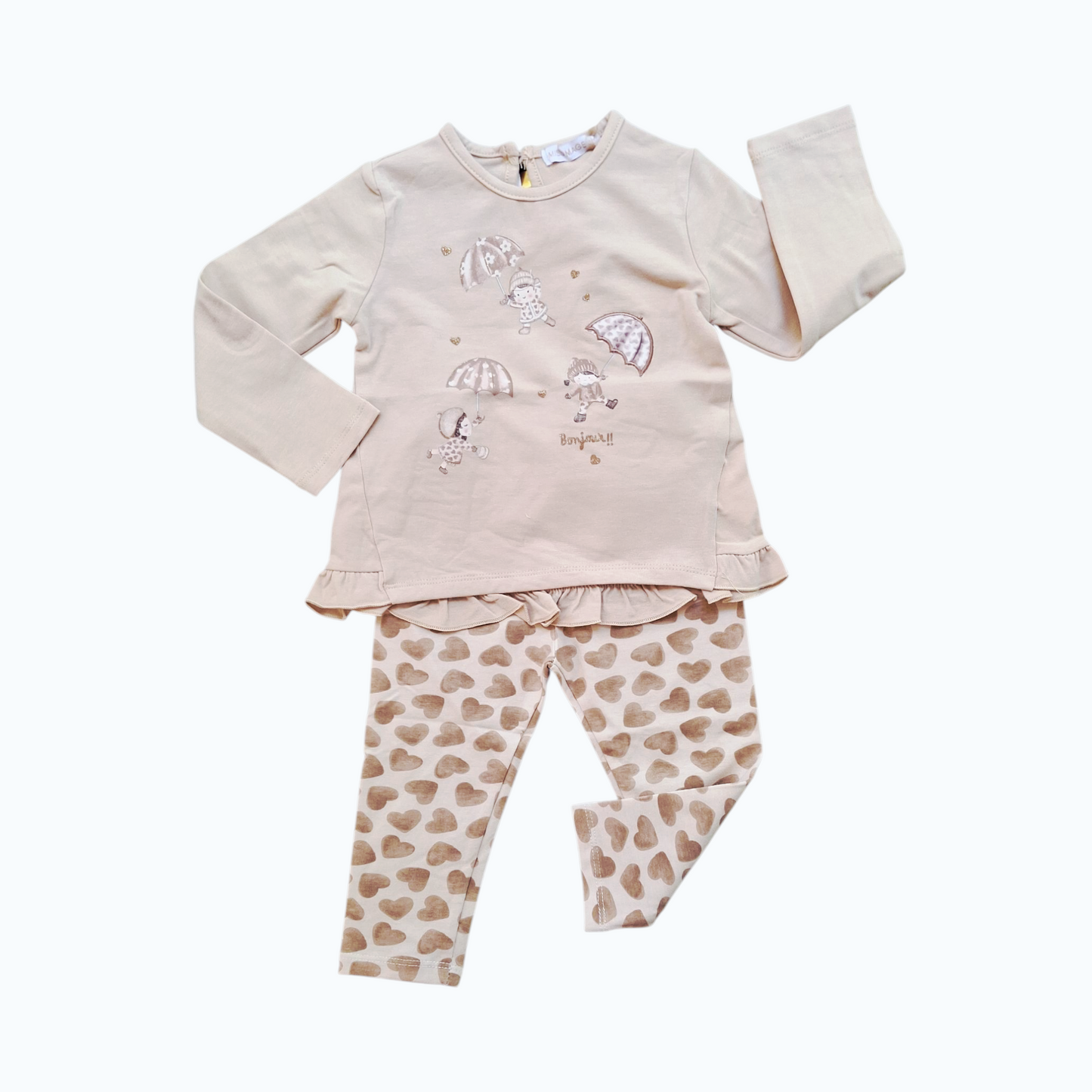 Completo Baby Bimba Cuoricini