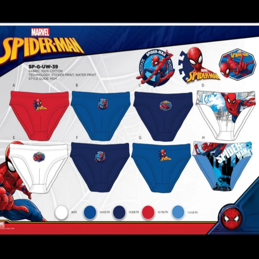 Spiderman confezione da 3 slip in cotone