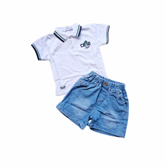 Completo Baby Polo e Jeans