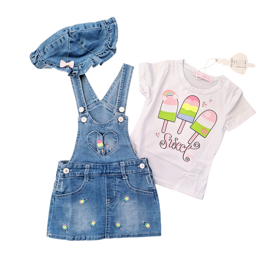 Completo Baby Salopette e Pescatore