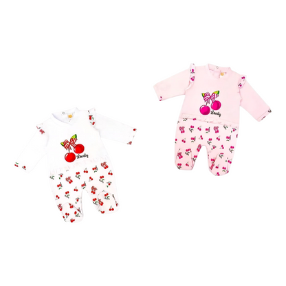 Tutina Cotone Neonata Ciliegia