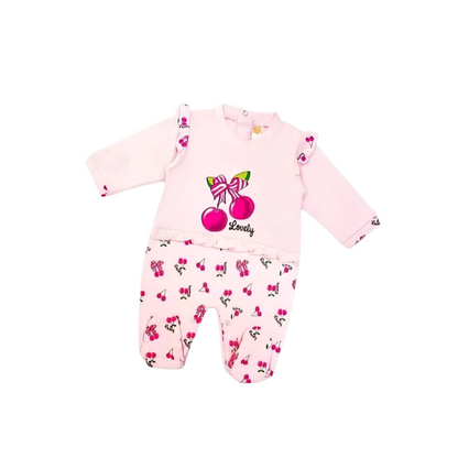 Tutina Cotone Neonata Ciliegia