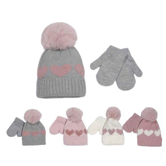 Cuffia e Manopoline da Bimba