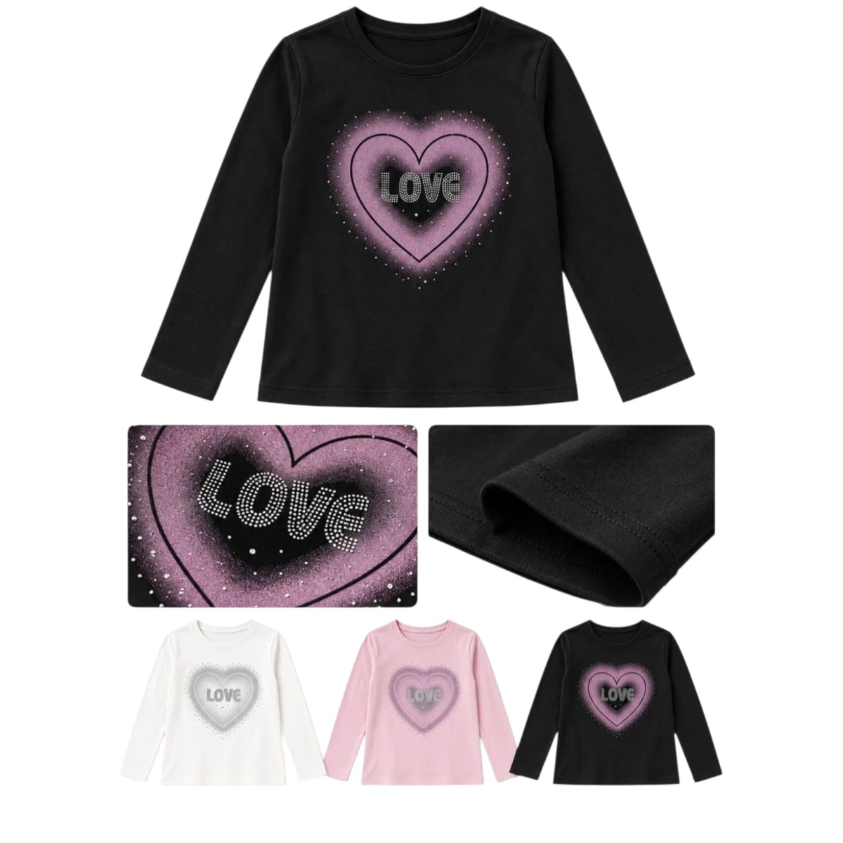 Maglietta Ragazza Cuore