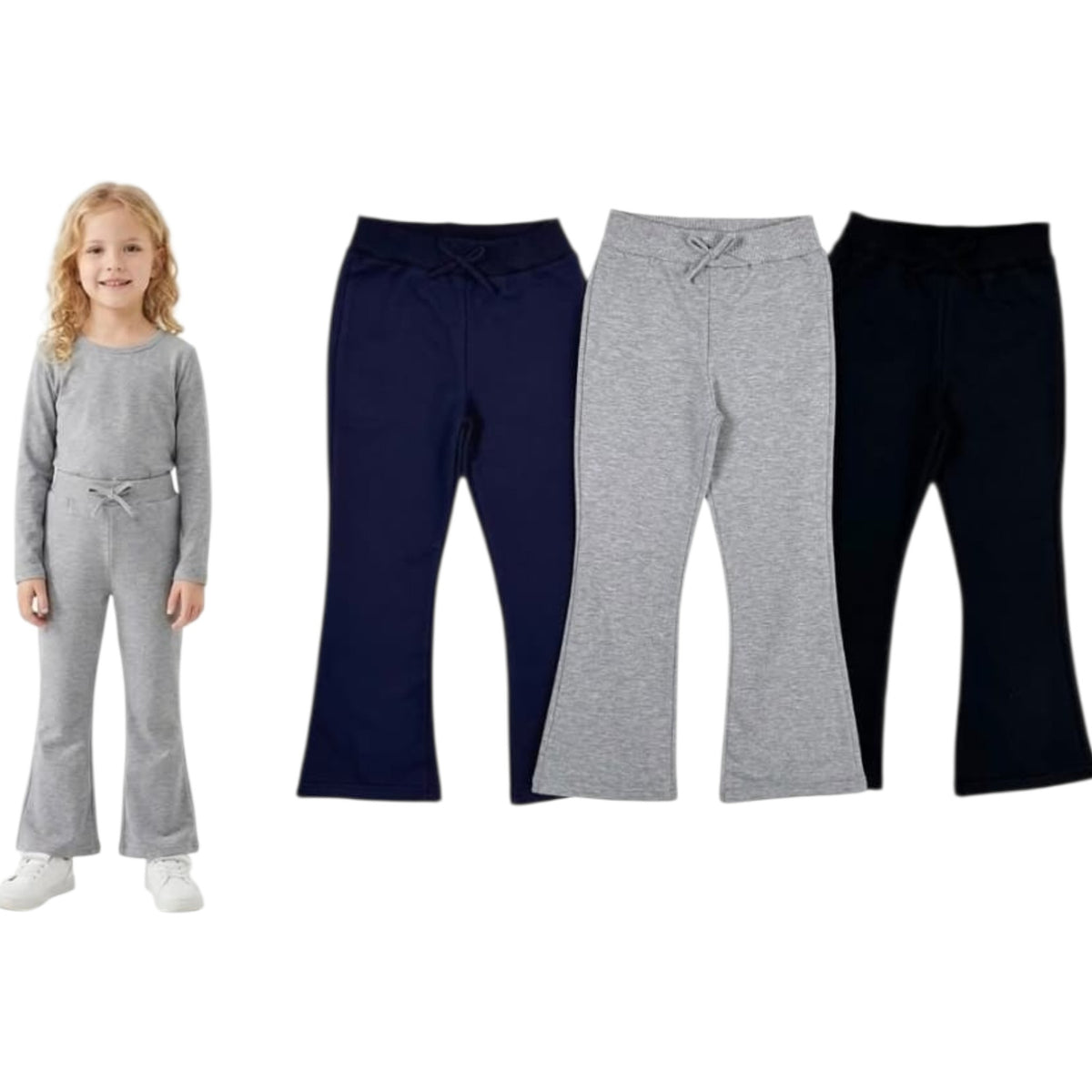 Leggins Bambina a Zampa in Caldo Cotone